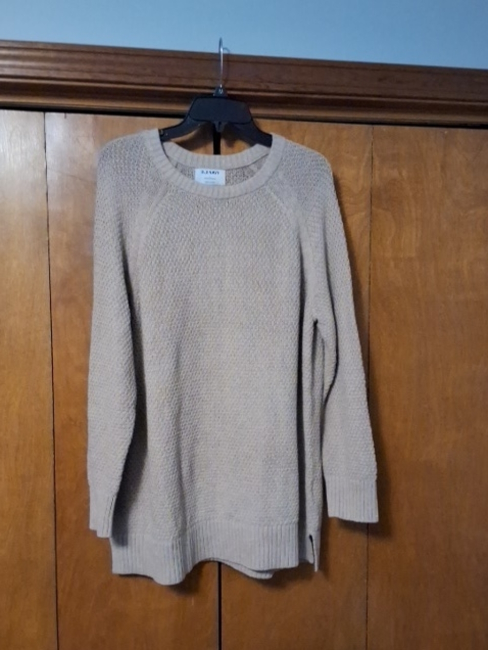 Old Navy Neutral Beige Crewneck Sweater